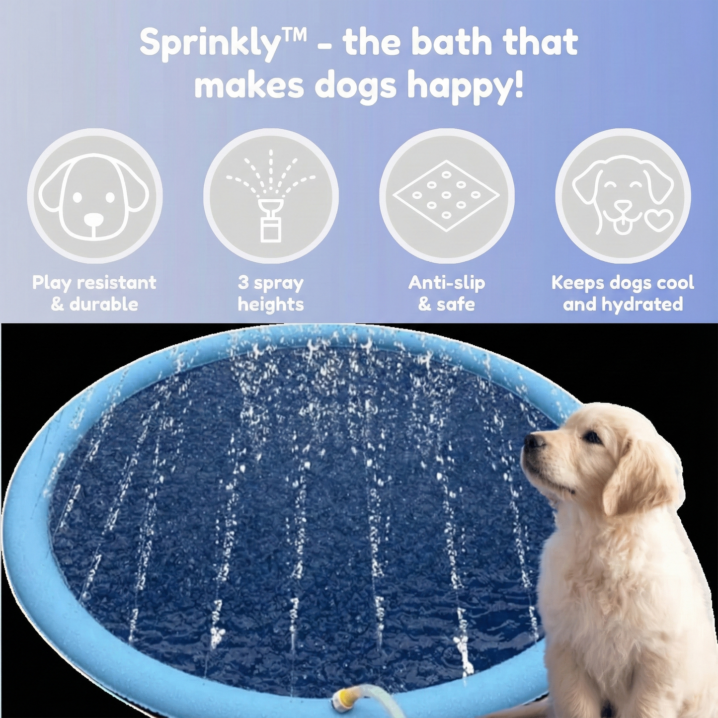 Sprinkly™ – The ideal cooling device and play equipment in one!