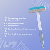 Easy-Multi Clean™ - Hair and dust removed in seconds!