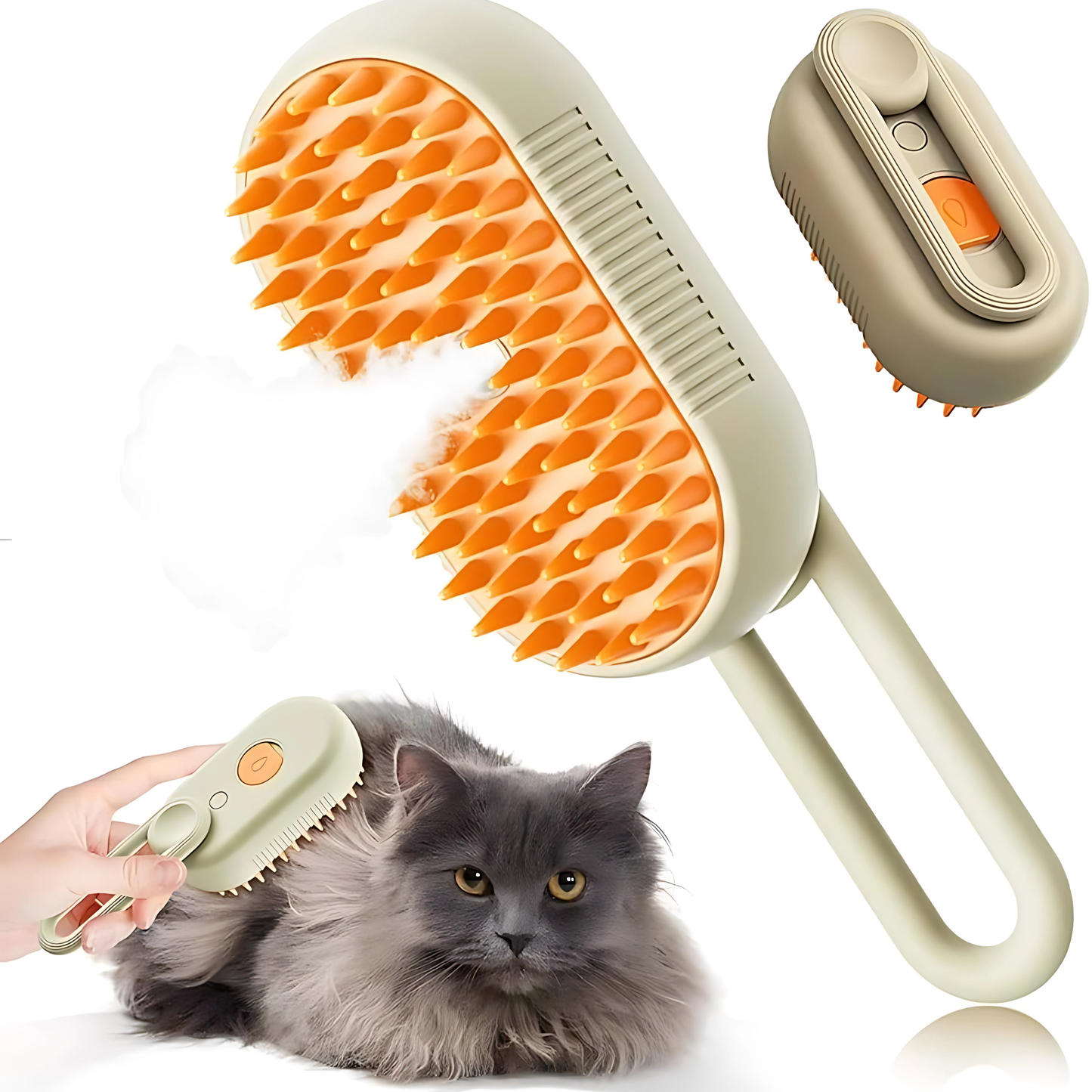 Brushy™ - The steam massage brush for relaxing care for dogs and cats